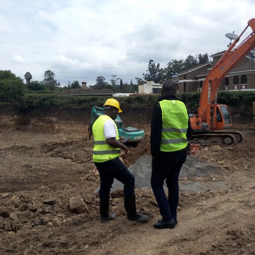 CISARK engineers consulting on site.